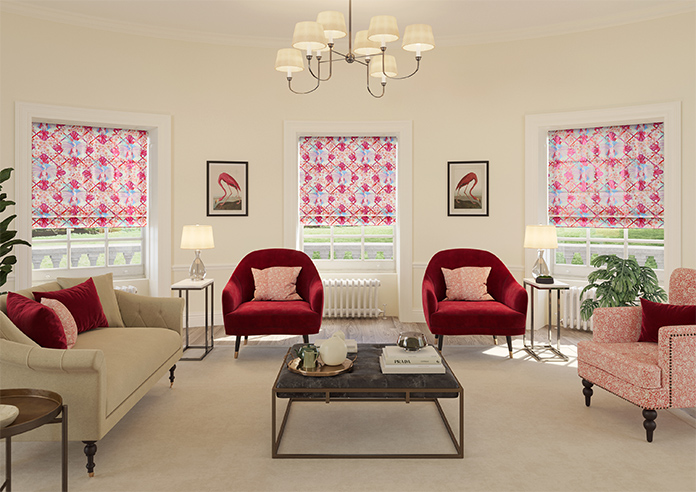 Faded Glamour, Fairground White - Twist&Fit Roman Blind - Image 8